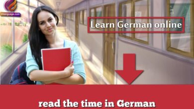 read the time in German