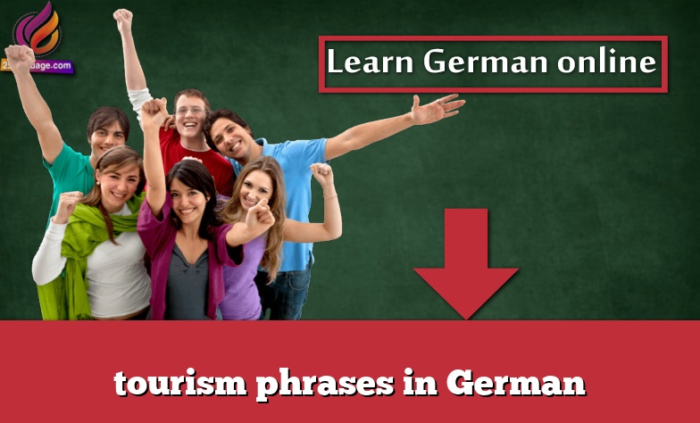 tourism phrases in German