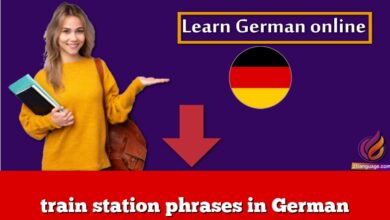 train station phrases in German