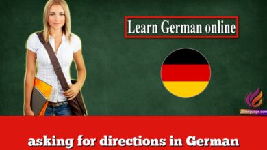 asking for directions in German