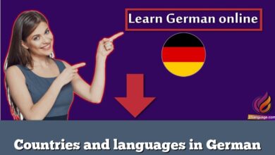 Countries and languages in German