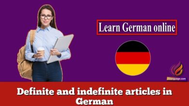 Definite and indefinite articles in German