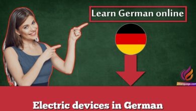 Electric devices in German