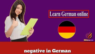 negative in German