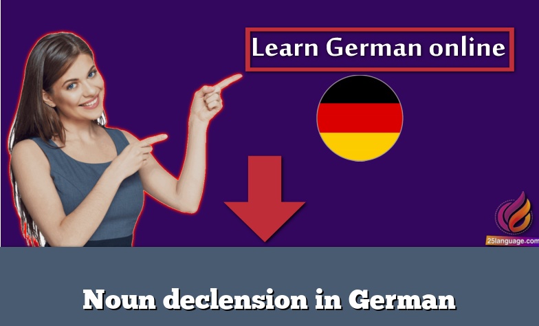 Noun declension in German