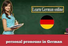 personal pronouns in German