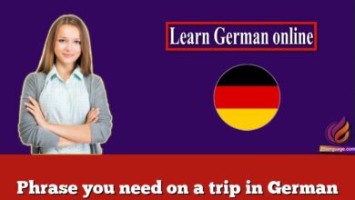 Phrase you need on a trip in German