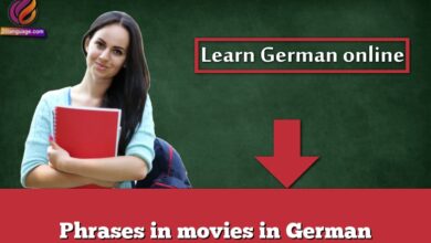 Phrases in movies in German