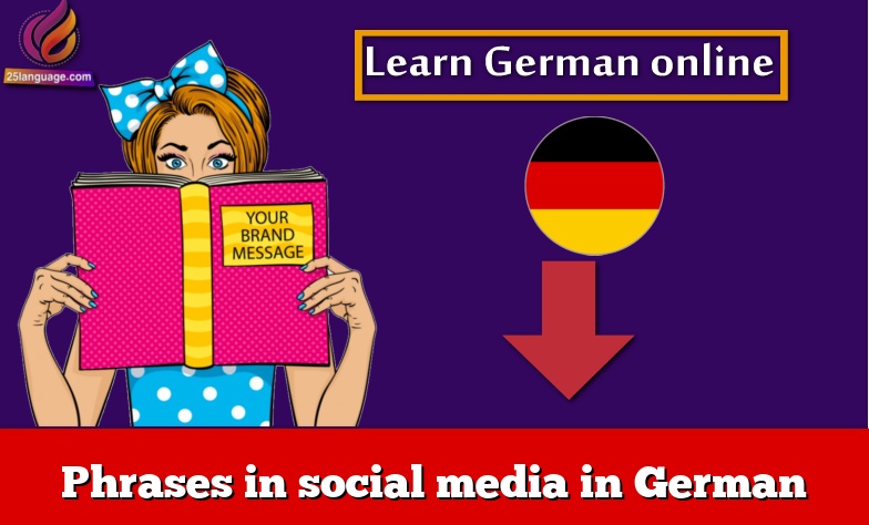 Phrases in social media in German