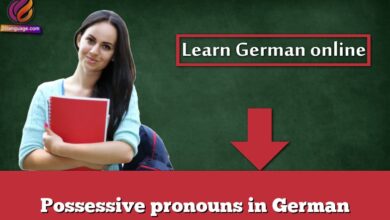 Possessive pronouns in German