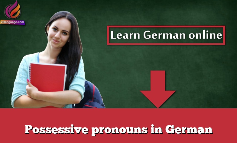 Possessive pronouns in German
