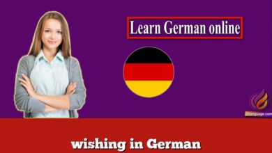 wishing in German