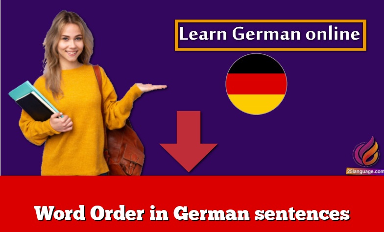 Word Order in German sentences