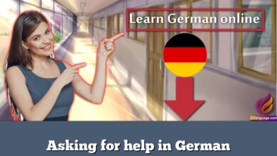 Asking for help in German
