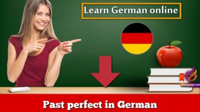 Past perfect in German