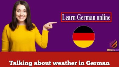 Talking about weather in German