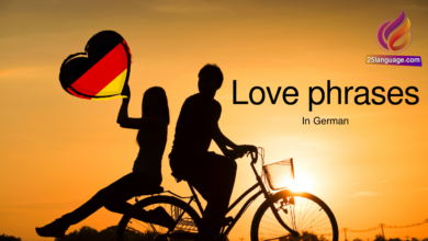 How to say I love you in German