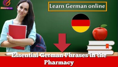 Essential German Phrases in the Pharmacy