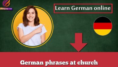 German phrases at church