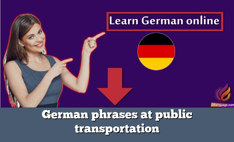 German phrases at public transportation