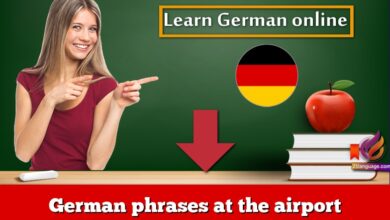 German phrases at the airport