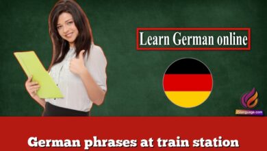 German phrases at train station