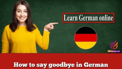 How to say goodbye in German