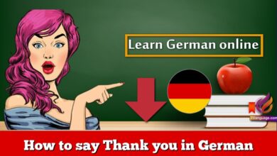 How to say Thank you in German