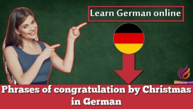 Phrases of congratulation by Christmas in German