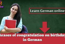 Phrases of congratulation on birthdays in German
