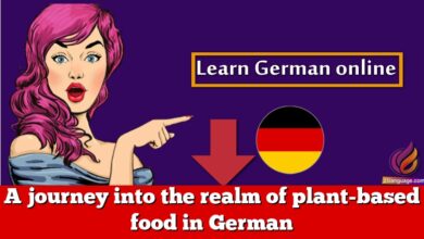 A journey into the realm of plant-based food in German