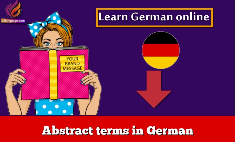 Abstract terms in German