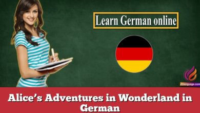 Alice’s Adventures in Wonderland in German