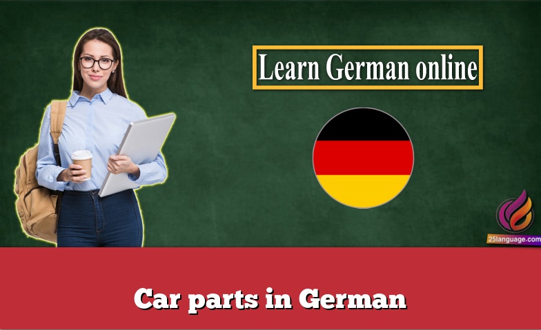 Car parts in German