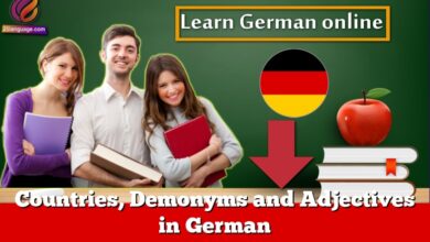 Countries, Demonyms and Adjectives in German