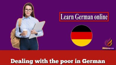 Dealing with the poor in German