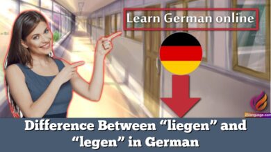 Difference Between “liegen” and “legen” in German