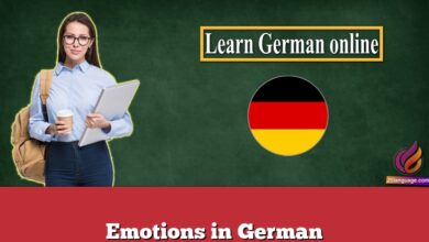 Emotions in German