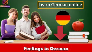 Feelings in German