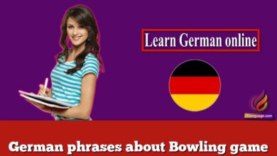 German phrases about Bowling game