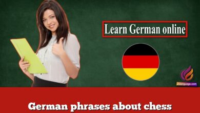 German phrases about chess