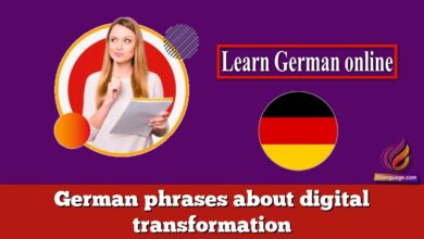 German phrases about digital transformation