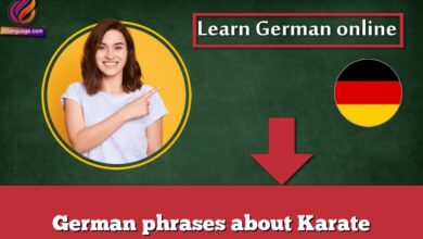 German phrases about Karate