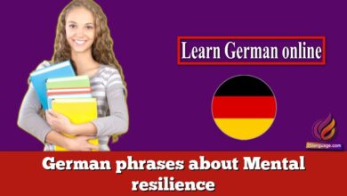 German phrases about Mental resilience