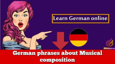 German phrases about Musical composition