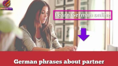 German phrases about partner