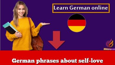 German phrases about self-love