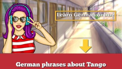 German phrases about Tango