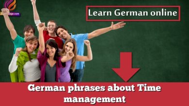 German phrases about Time management