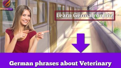German phrases about Veterinary